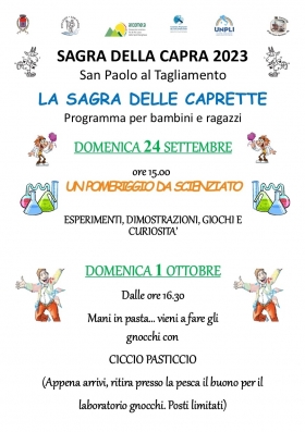 SAGRA DELLE CAPRETTE - www.prolocosanpaolo.it